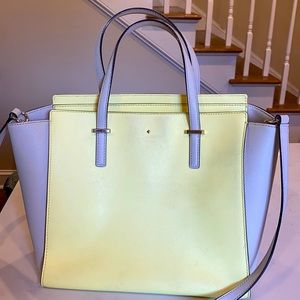 Kate spade yellow/taupe mail purse
